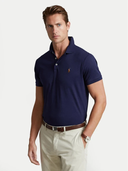 Zdjęcie produktu Polo Ralph Lauren Polo 710713130006 Granatowy Custom Slim Fit