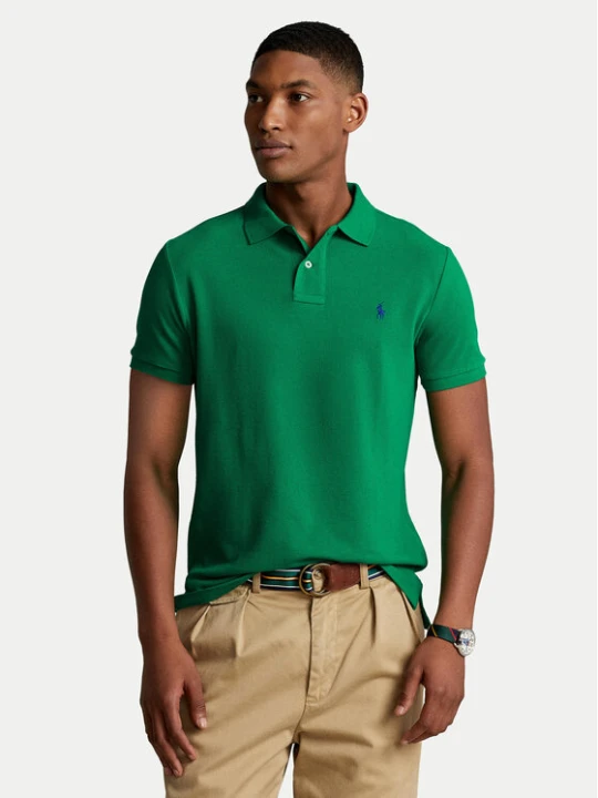 Zdjęcie produktu Polo Ralph Lauren Polo 710782592017 Zielony Custom Slim Fit