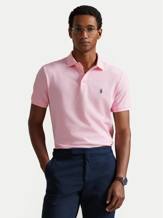 Zdjęcie produktu Polo Ralph Lauren Polo 710941439502 Różowy jasny Custom Slim Fit