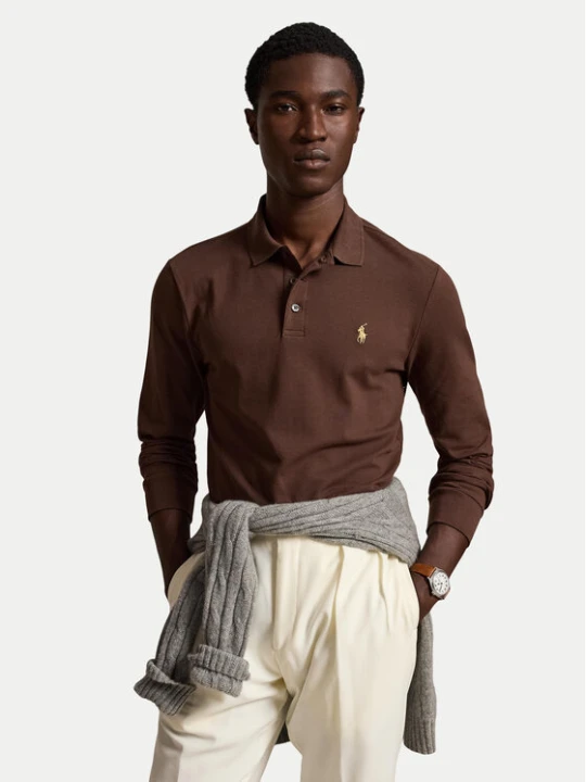 Zdjęcie produktu Polo Ralph Lauren Polo 710955081502 Brązowy jasny Slim Fit