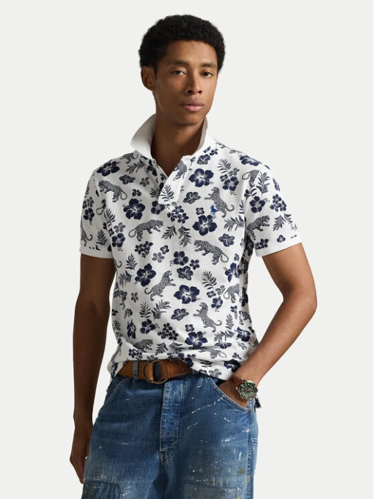 Zdjęcie produktu Polo Ralph Lauren Polo 710B13541001 Biały Slim Fit