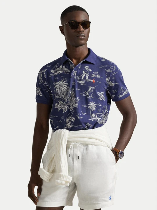 Zdjęcie produktu Polo Ralph Lauren Polo 710B13971001 Granatowy Slim Fit