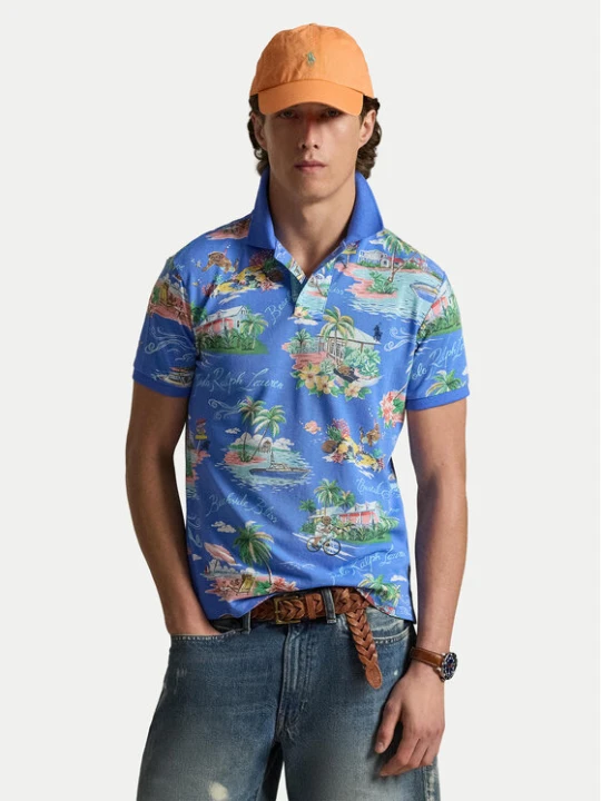 Zdjęcie produktu Polo Ralph Lauren Polo 710B14509001 Niebieski Slim Fit