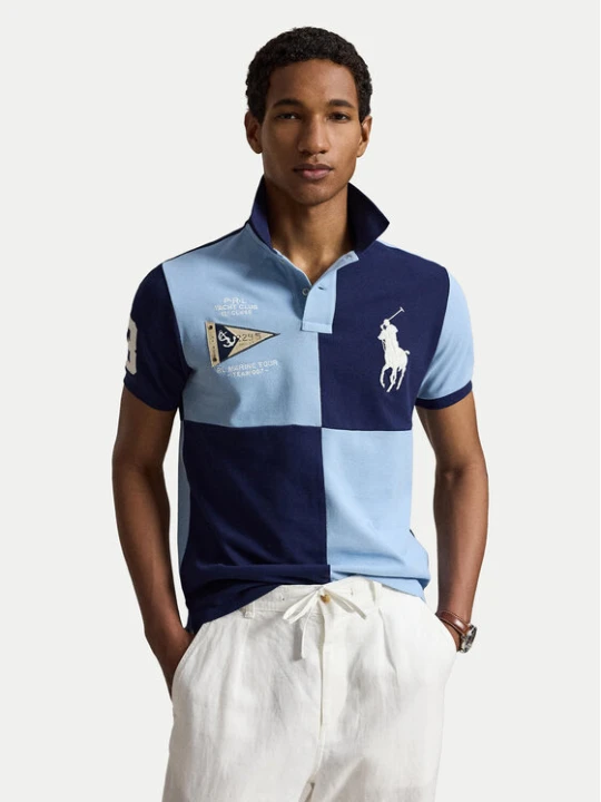Zdjęcie produktu Polo Ralph Lauren Polo 710B21927001 Granatowy Custom Slim Fit