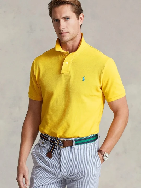 Zdjęcie produktu Polo Ralph Lauren polo bawełniane żółty