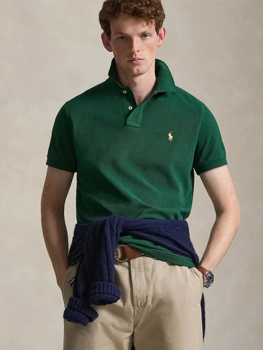 Zdjęcie produktu Polo Ralph Lauren polo męskie bawełniane zielony