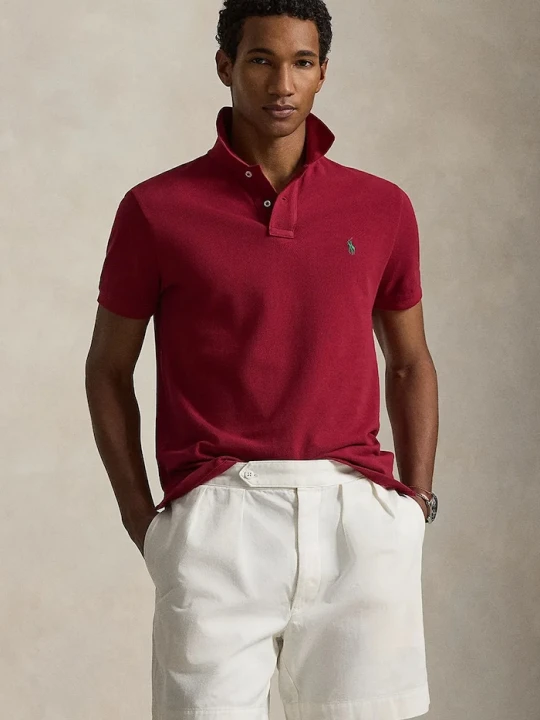 Zdjęcie produktu Polo Ralph Lauren polo męskie bawełniane bordowy