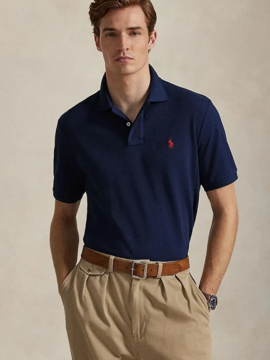 Zdjęcie produktu Polo Ralph Lauren polo bawełniane granatowy
