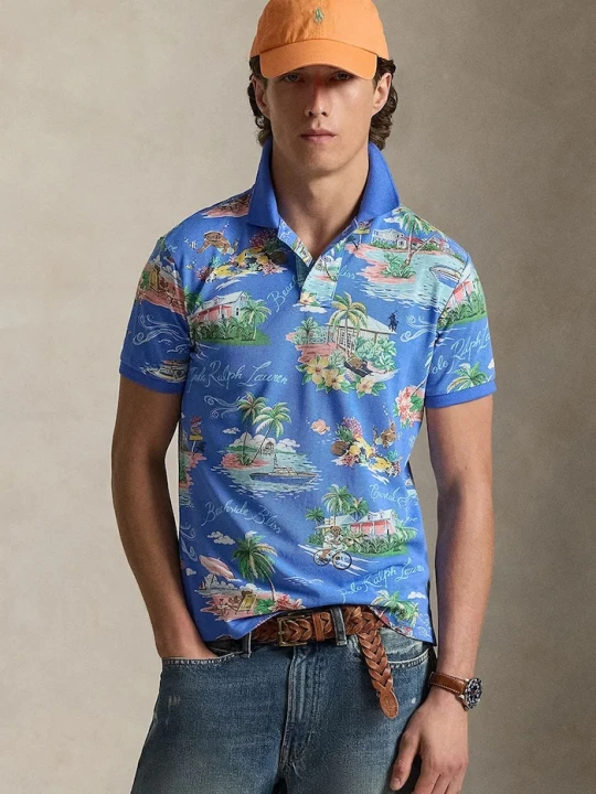 Zdjęcie produktu Polo Ralph Lauren polo bawełniane niebieski
