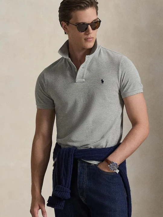 Zdjęcie produktu Polo Ralph Lauren polo bawełniane szary