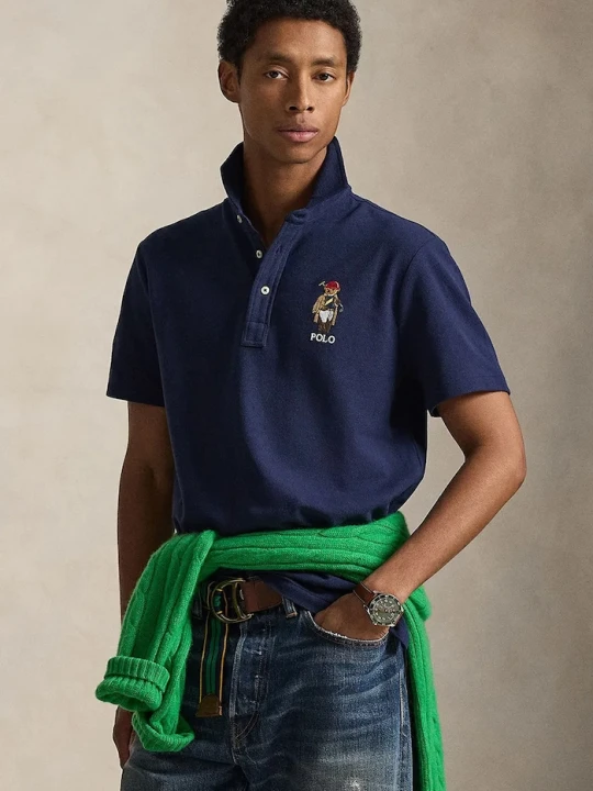 Zdjęcie produktu Polo Ralph Lauren polo bawełniane granatowy