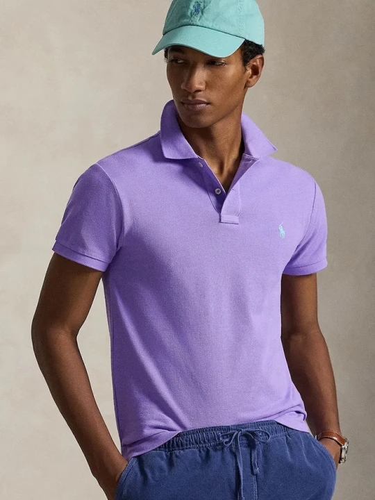 Zdjęcie produktu Polo Ralph Lauren polo bawełniane fioletowy