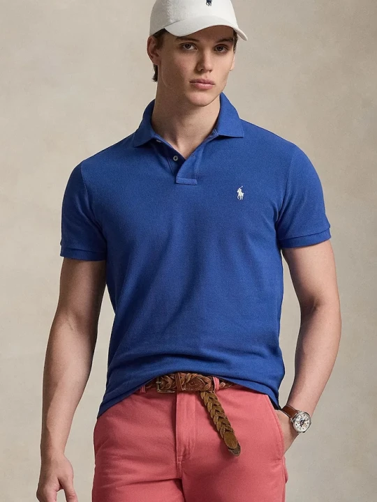 Zdjęcie produktu Polo Ralph Lauren polo męskie bawełniane granatowy