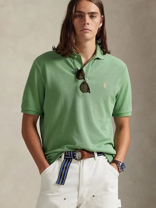 Zdjęcie produktu Polo Ralph Lauren polo męskie bawełniane zielony