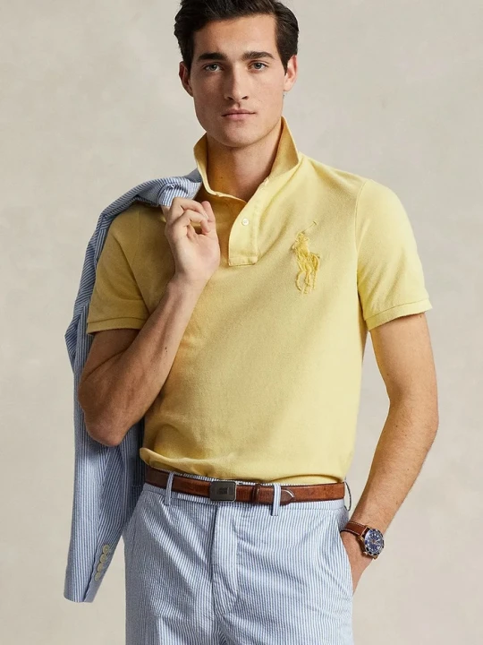 Zdjęcie produktu Polo Ralph Lauren polo bawełniane żółty