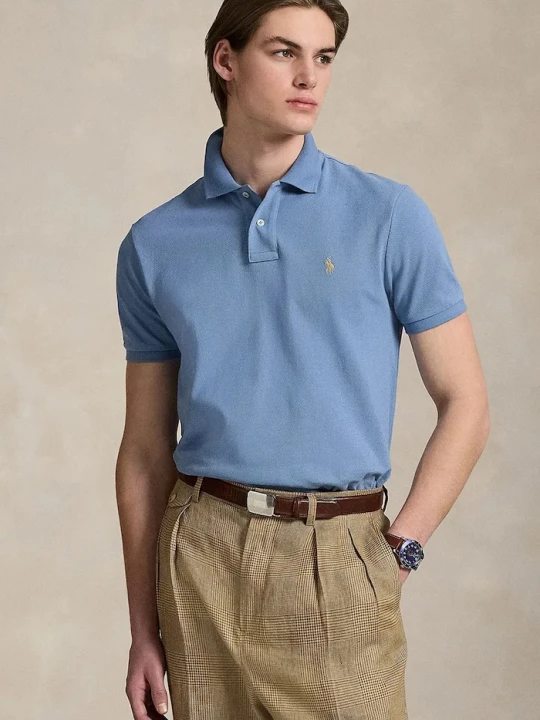 Zdjęcie produktu Polo Ralph Lauren polo męskie bawełniane niebieski