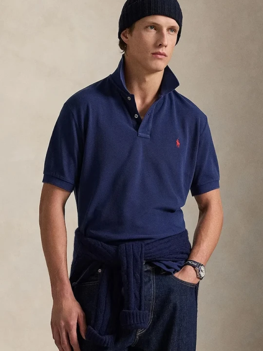 Zdjęcie produktu Polo Ralph Lauren polo bawełniane granatowy