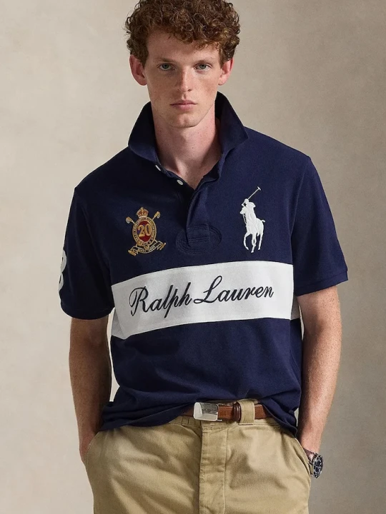 Zdjęcie produktu Polo Ralph Lauren polo bawełniane granatowy