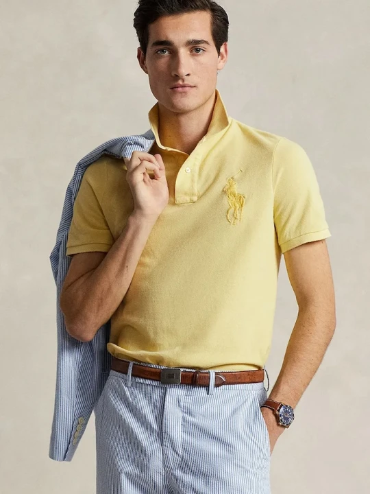 Zdjęcie produktu Polo Ralph Lauren polo bawełniane żółty