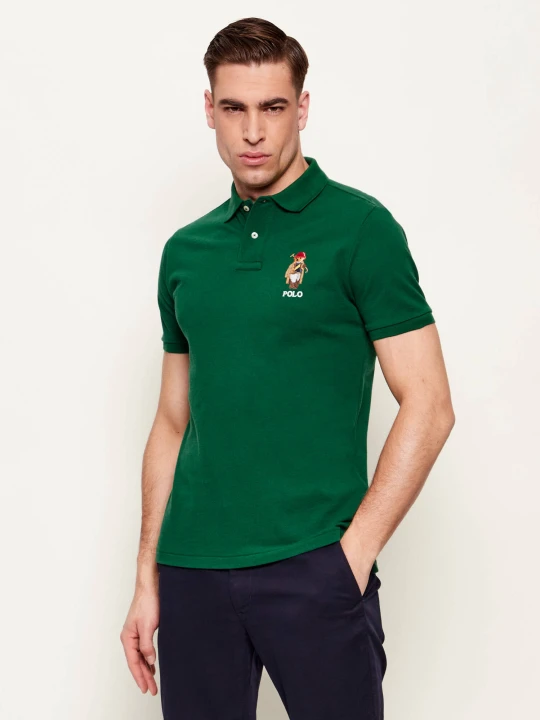 Zdjęcie produktu POLO RALPH LAUREN Polo | Custom slim fit butelkowa zieleń