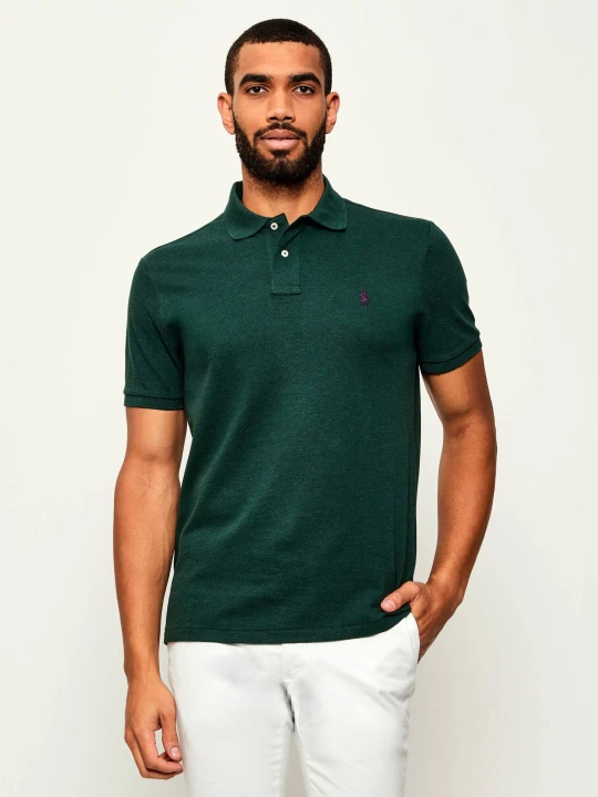 Zdjęcie produktu POLO RALPH LAUREN Polo | Custom slim fit | pique butelkowa zieleń
