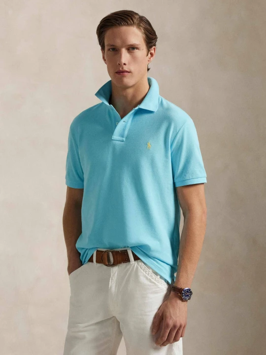 Zdjęcie produktu POLO RALPH LAUREN Polo | Custom slim fit | pique turkusowy
