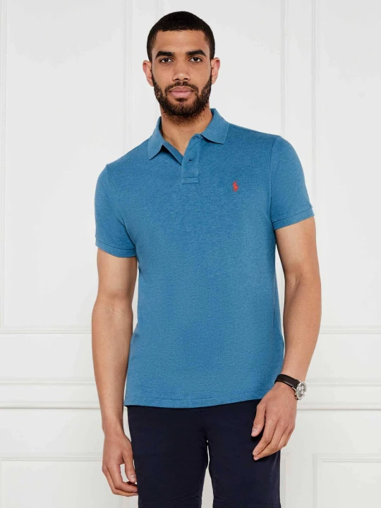 Zdjęcie produktu POLO RALPH LAUREN Polo | Custom slim fit | pique niebieski