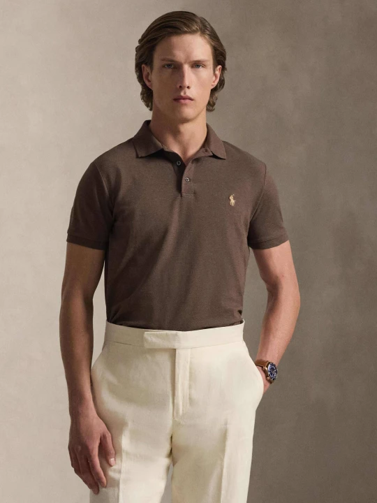 Zdjęcie produktu POLO RALPH LAUREN Polo | Custom slim fit | stretch mesh brązowy