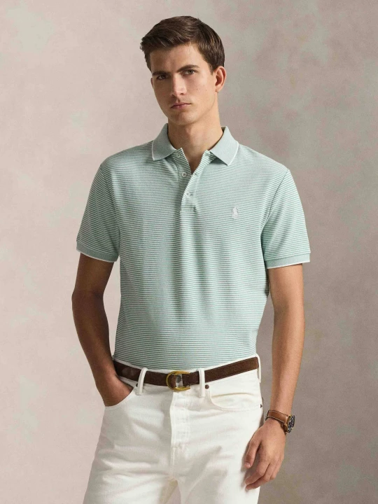 Zdjęcie produktu POLO RALPH LAUREN Polo | Custom slim fit | stretch mesh miętowy