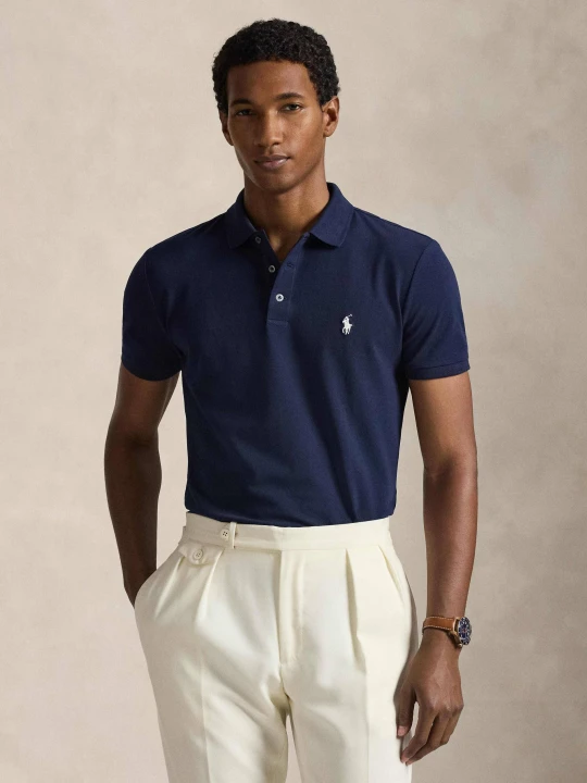 Zdjęcie produktu POLO RALPH LAUREN Polo | Custom slim fit | stretch mesh granatowy