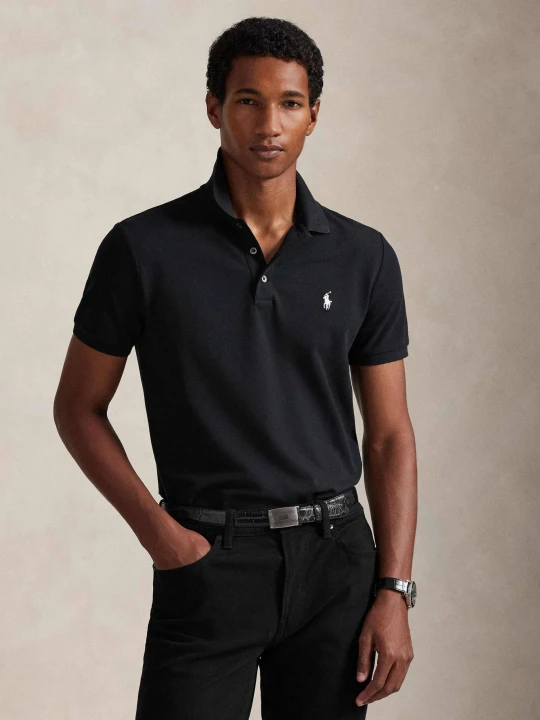 Zdjęcie produktu POLO RALPH LAUREN Polo | Custom slim fit | stretch mesh czarny