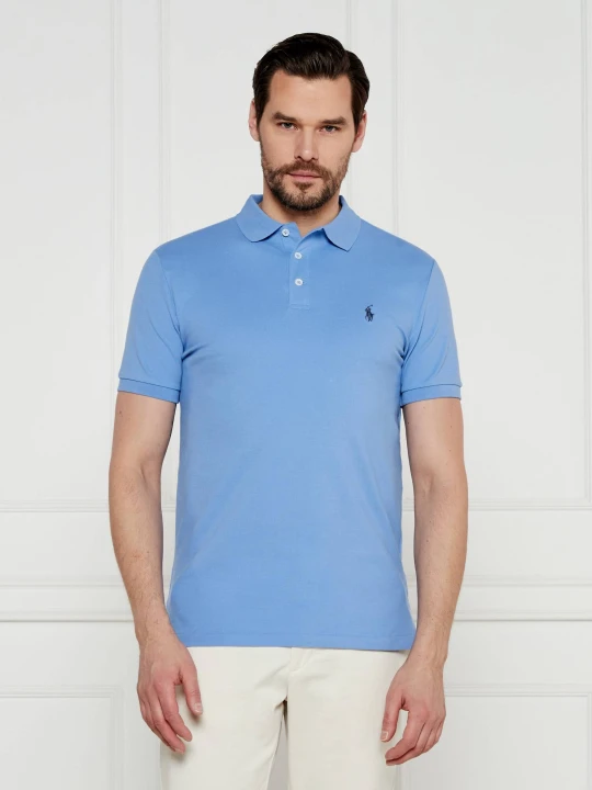 Zdjęcie produktu POLO RALPH LAUREN Polo | Custom slim fit | stretch mesh błękitny
