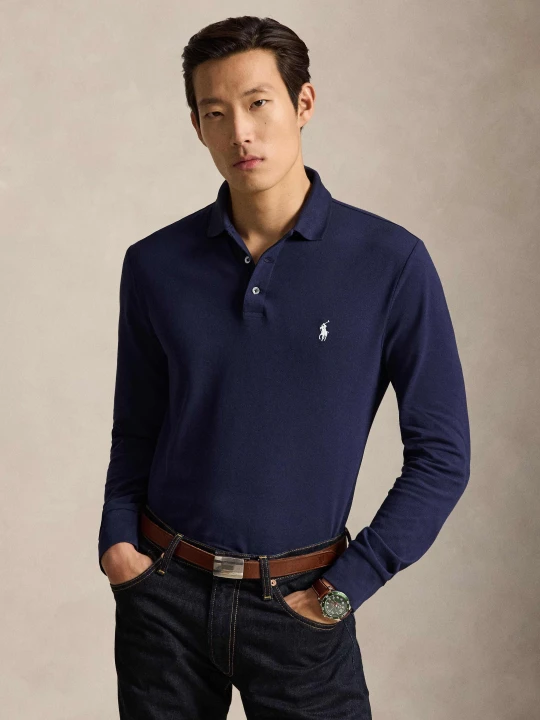 Zdjęcie produktu POLO RALPH LAUREN Polo | Custom slim fit | stretch mesh granatowy