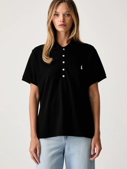 Zdjęcie produktu Polo Ralph Lauren polo damskie z bawełną czarny