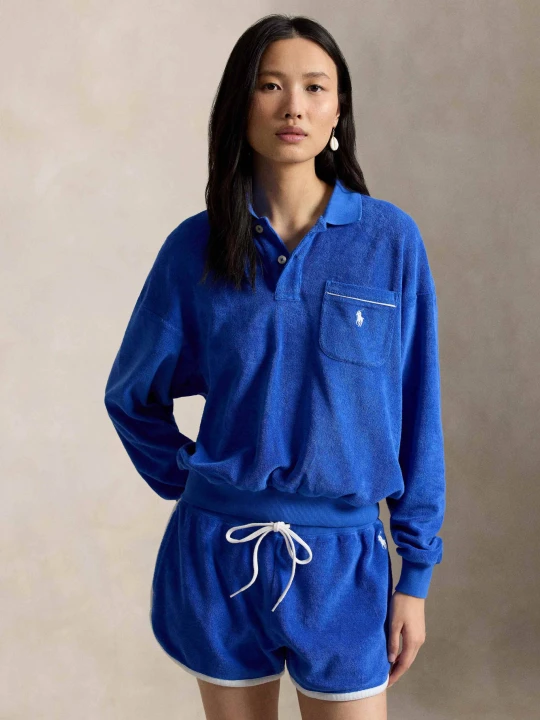 Zdjęcie produktu POLO RALPH LAUREN Polo | frotté | Relaxed fit granatowy