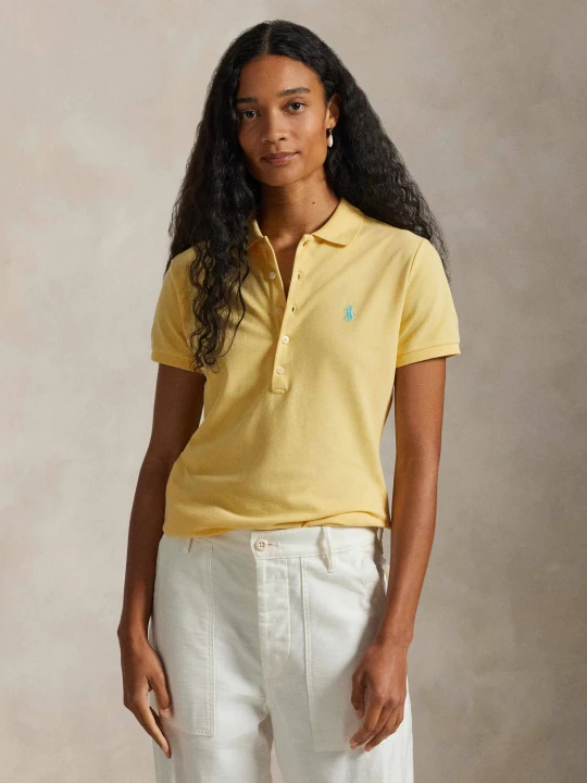 Zdjęcie produktu POLO RALPH LAUREN Polo JULIE | Slim Fit | pique żółty