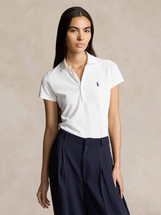 Zdjęcie produktu POLO RALPH LAUREN Polo Julie | Slim Fit | pique biały