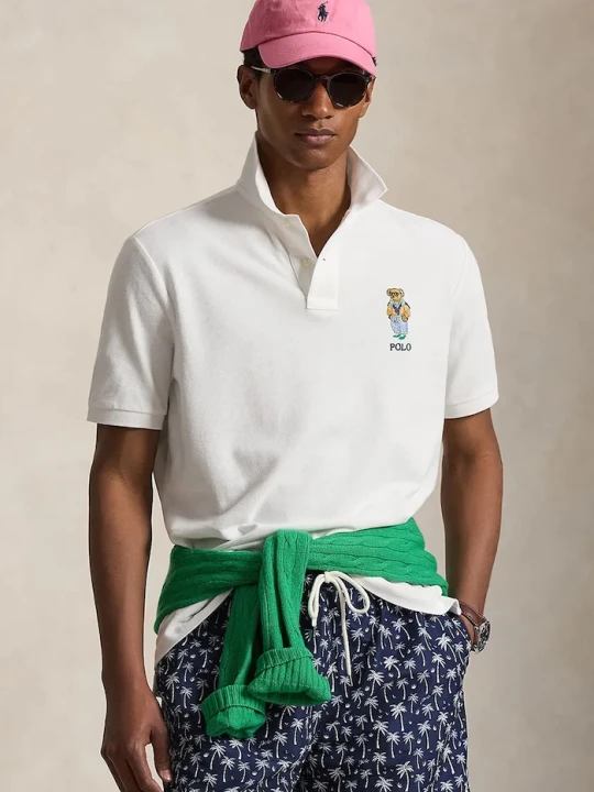 Zdjęcie produktu Polo Ralph Lauren polo męskie bawełniane biały