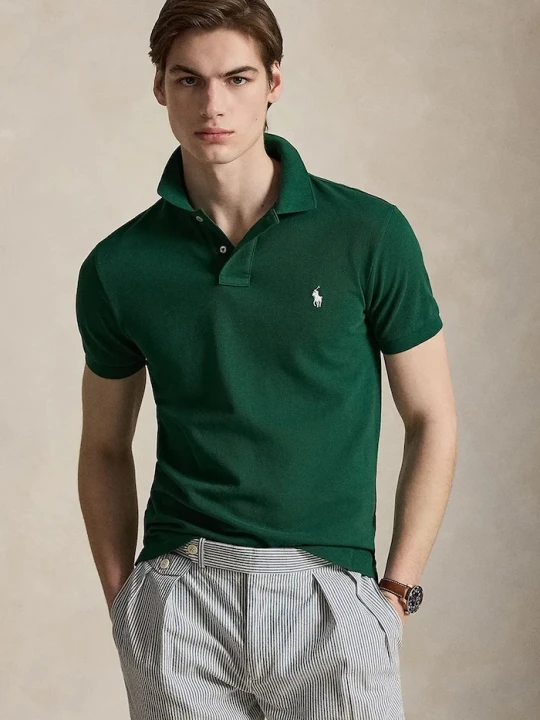 Zdjęcie produktu Polo Ralph Lauren polo męskie bawełniane zielony