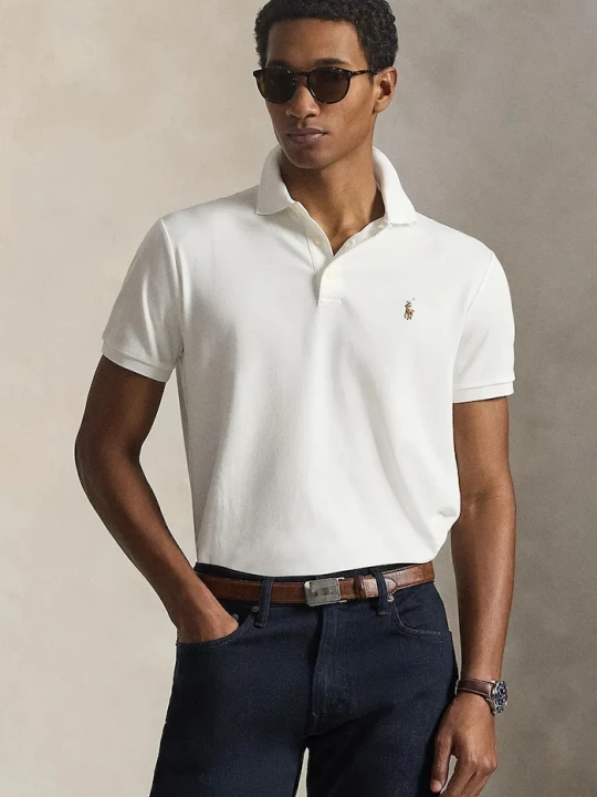 Zdjęcie produktu Polo Ralph Lauren polo męskie bawełniane biały