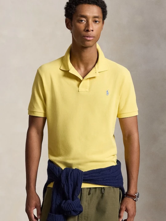 Zdjęcie produktu Polo Ralph Lauren polo męskie bawełniane żółty