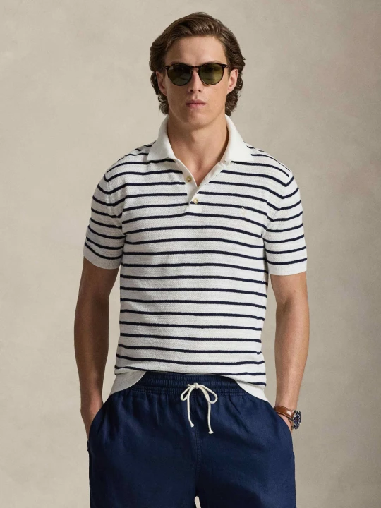 Zdjęcie produktu POLO RALPH LAUREN Polo | Regular Fit | z dodatkiem lnu biały
