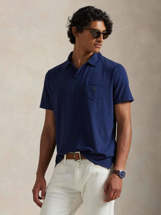 Zdjęcie produktu POLO RALPH LAUREN Polo | Regular Fit | z dodatkiem lnu granatowy