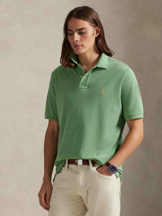 Zdjęcie produktu POLO RALPH LAUREN Polo | Slim Fit | pique zielony