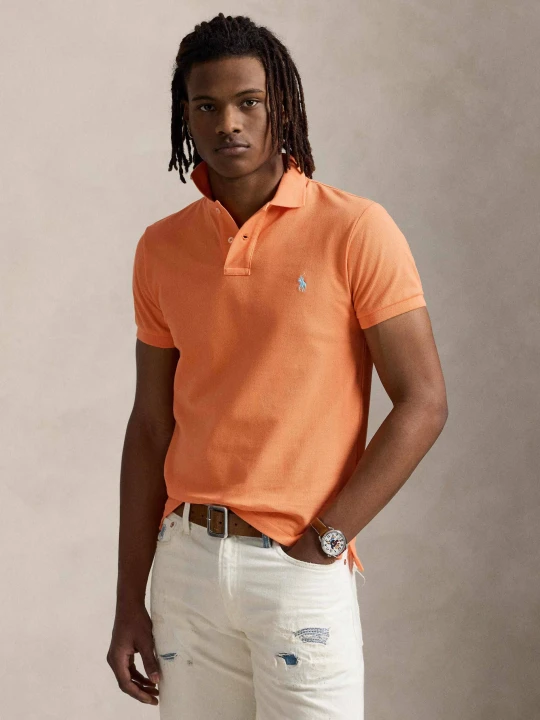 Zdjęcie produktu POLO RALPH LAUREN Polo | Slim Fit | pique pomarańczowy