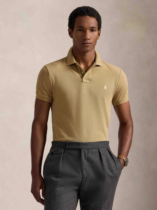 Zdjęcie produktu POLO RALPH LAUREN Polo | Slim Fit | pique musztardowy