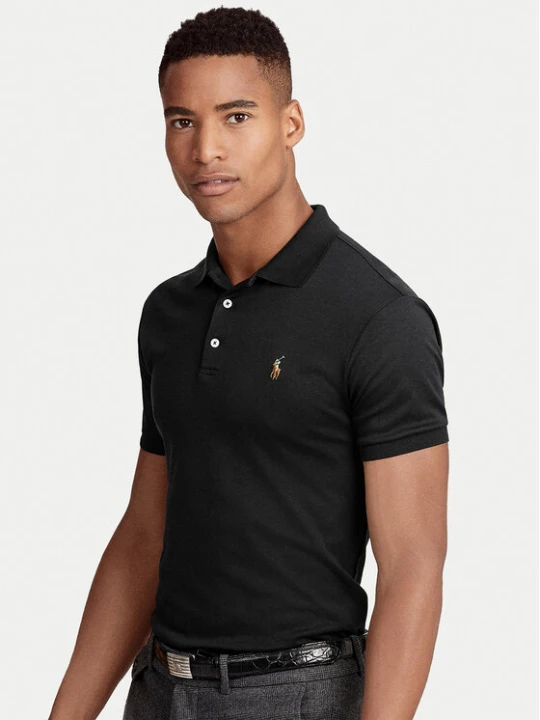 Zdjęcie produktu Polo Ralph Lauren Polo Ssl-Knt 710685514002 Czarny Slim Fit