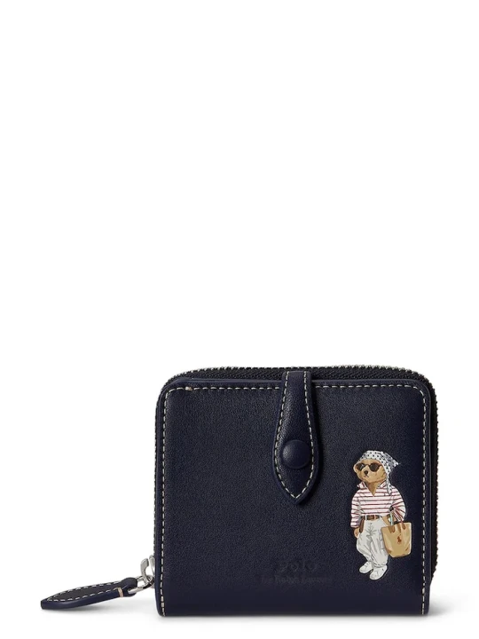 Zdjęcie produktu Polo Ralph Lauren portfel damski skórzany granatowy