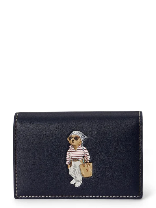 Zdjęcie produktu Polo Ralph Lauren portfel damski skórzany granatowy