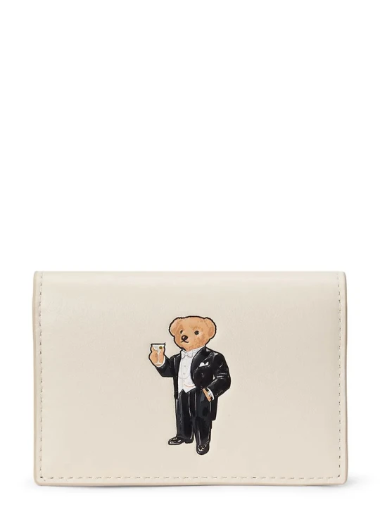 Zdjęcie produktu Polo Ralph Lauren portfel damski skórzany beżowy